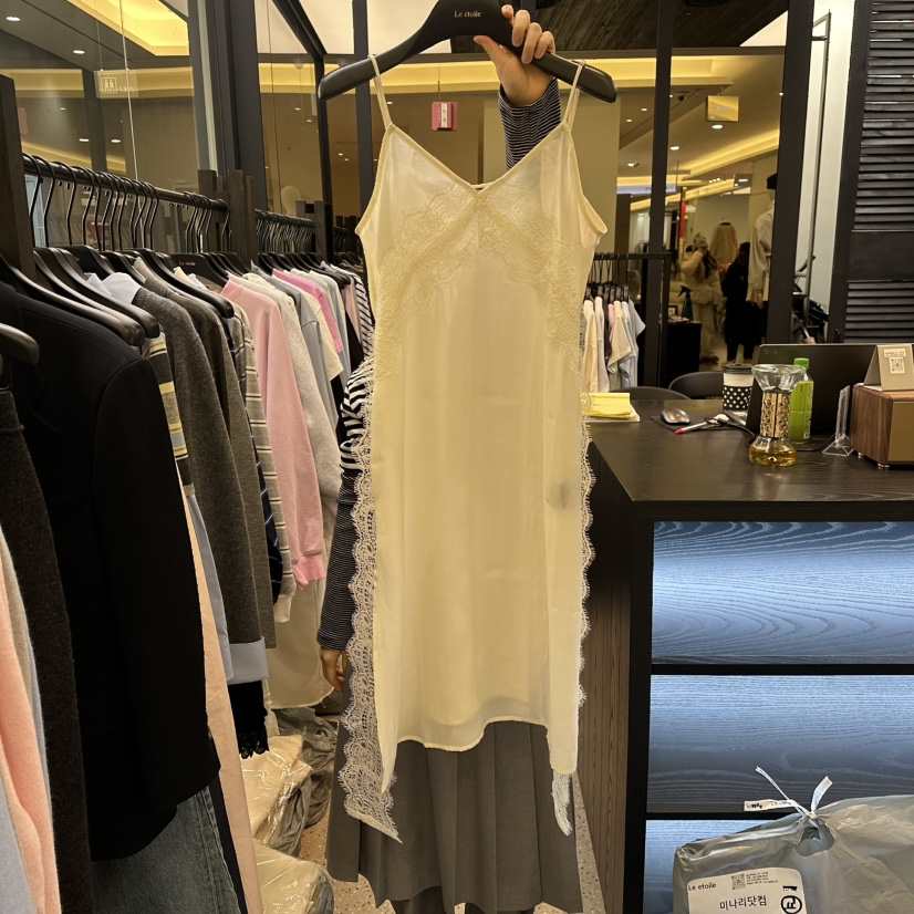 LE ETOILE東大門代購女裝新款職業時尚推薦連衣裙雪紡蕾絲LE ETOILE連衣裙
