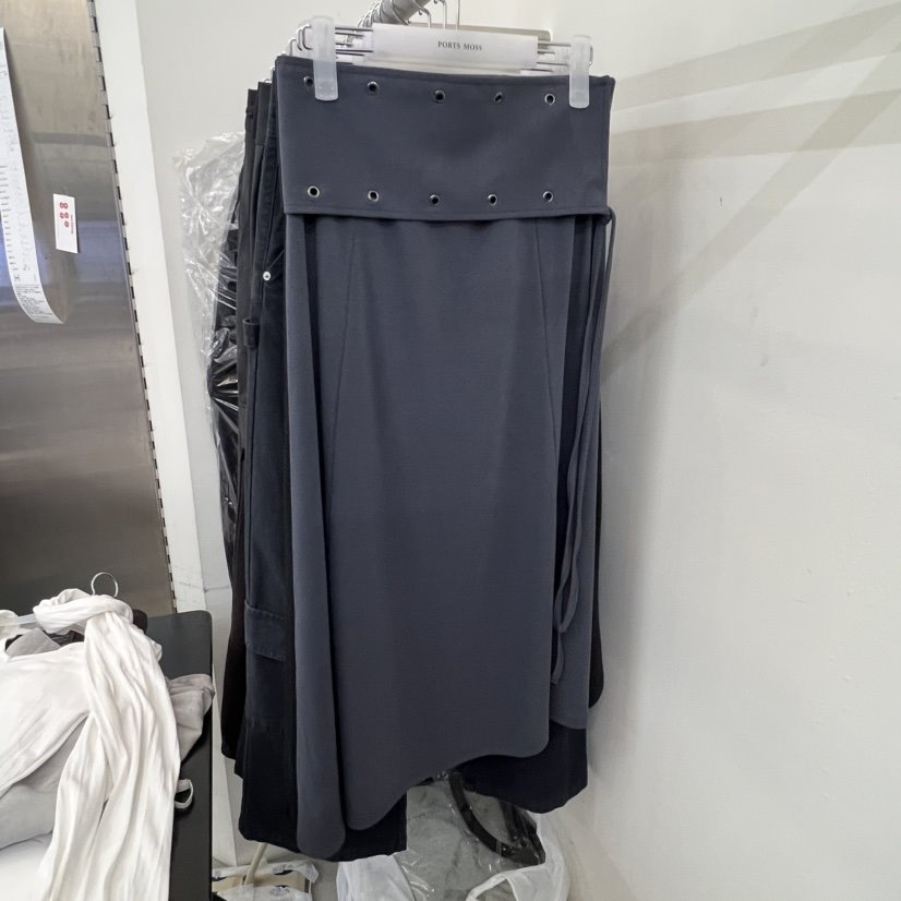 PORTS MOSS韓國代購女裝新款時尚熱賣推薦職業休閑長裙腰帶PORTS MOSS長裙