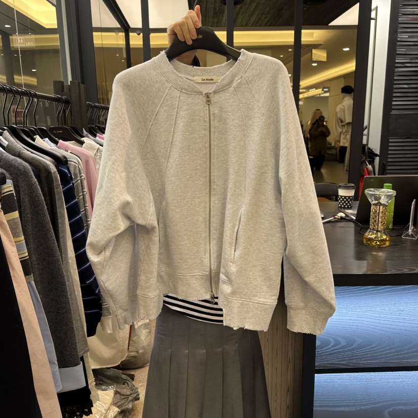 LE ETOILE東大門代購女士新款時尚職業人氣休閑衛衣拉鏈LE ETOILE衛衣