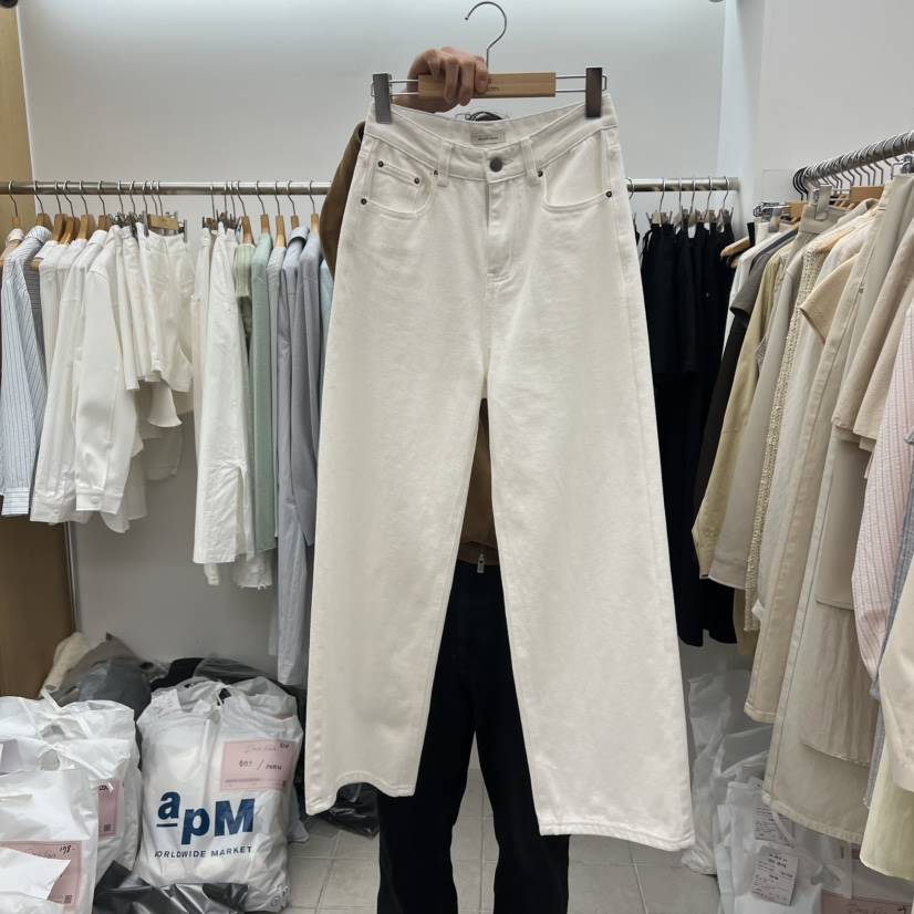 DRESS ROOM韓國直郵女裝新款時尚人氣熱賣26春季牛仔褲棉質DRESS ROOM牛仔褲