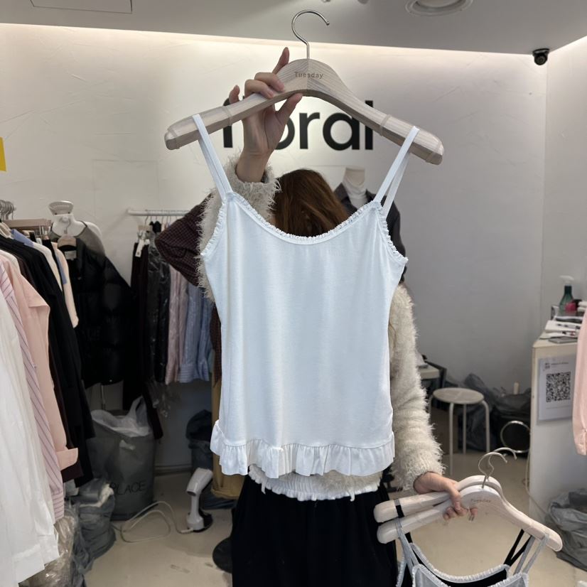 FLORAL韓國代購女士新款推薦熱賣職業時尚26春季吊帶背心FLORAL吊帶/背心