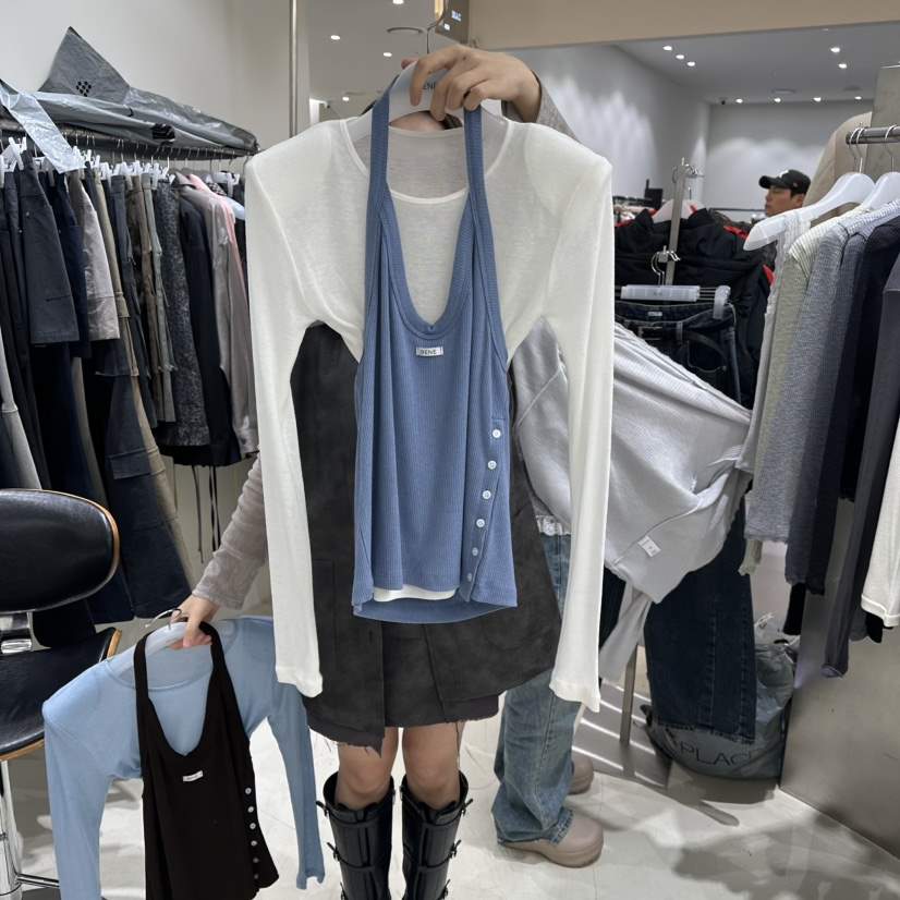 BENE韓國直郵女裝新款26春夏時尚熱賣推薦真品人氣長袖T恤BENE長袖T恤