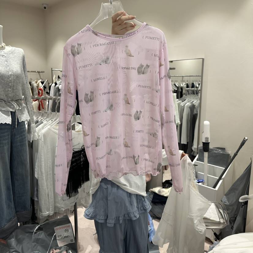 MIMME/LOOKK東大門代購女裝新品熱賣職業時尚26春夏長袖T恤MIMME/LOOKK長袖T恤