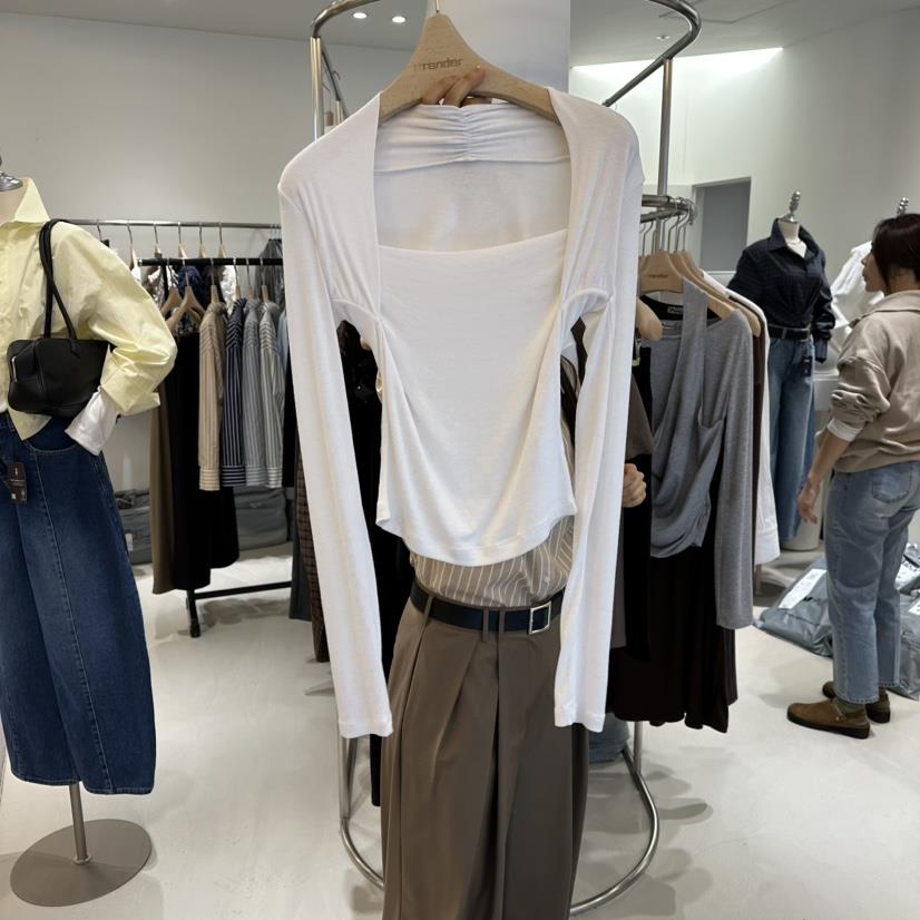 RENDER東大門直郵女裝新品人氣推薦26春夏休閑職業長袖T恤RENDER長袖T恤