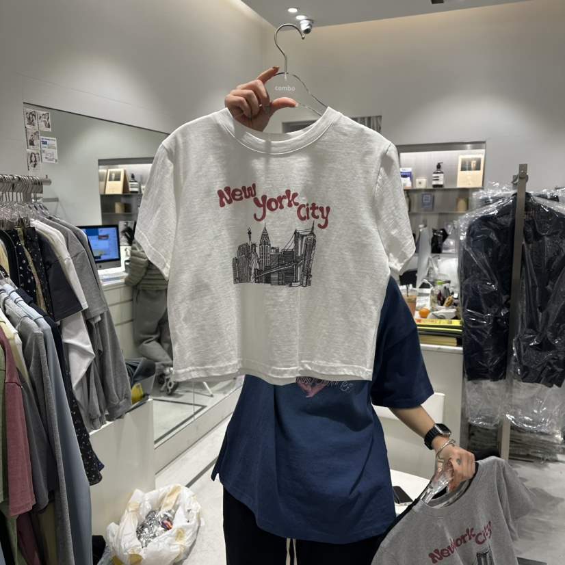 COMBO東大門代購女士新款熱賣26春夏真品人氣職業時尚T恤COM_BOT恤