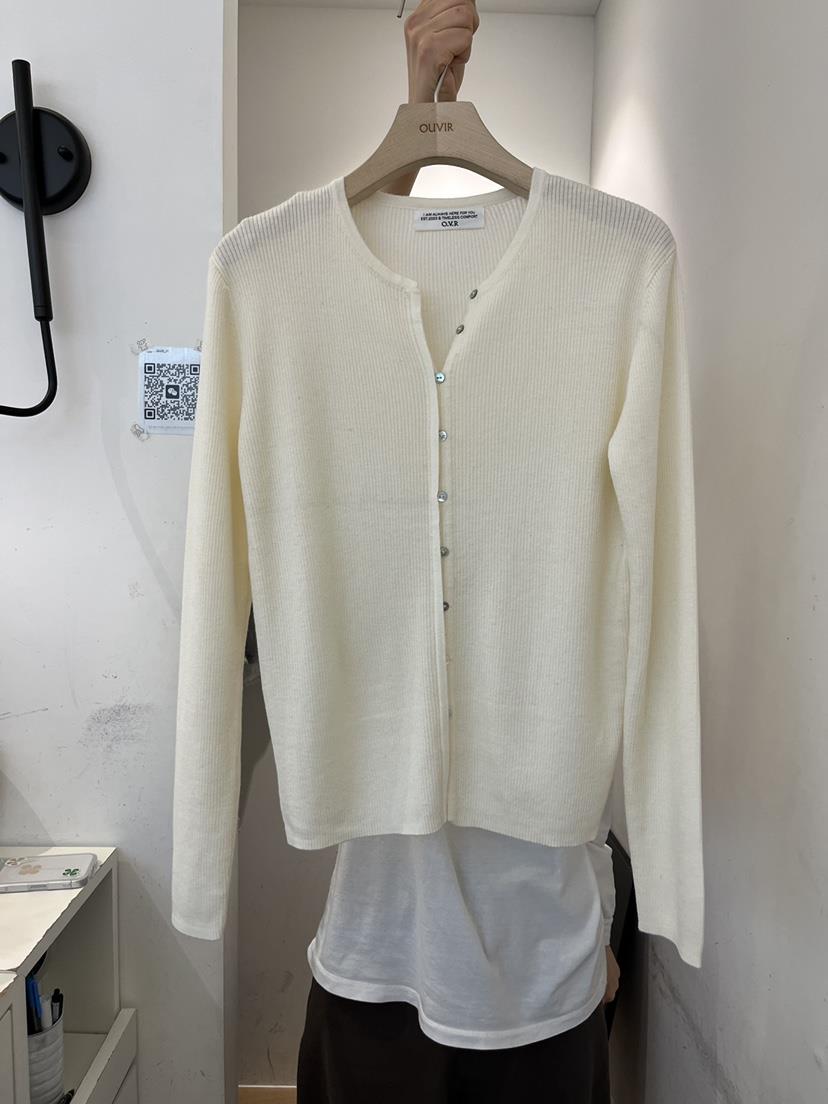OUVIR韓國代購女裝新品職業時尚真品熱賣26春夏針織衫紐扣O.V.R/OUVIR針織衫