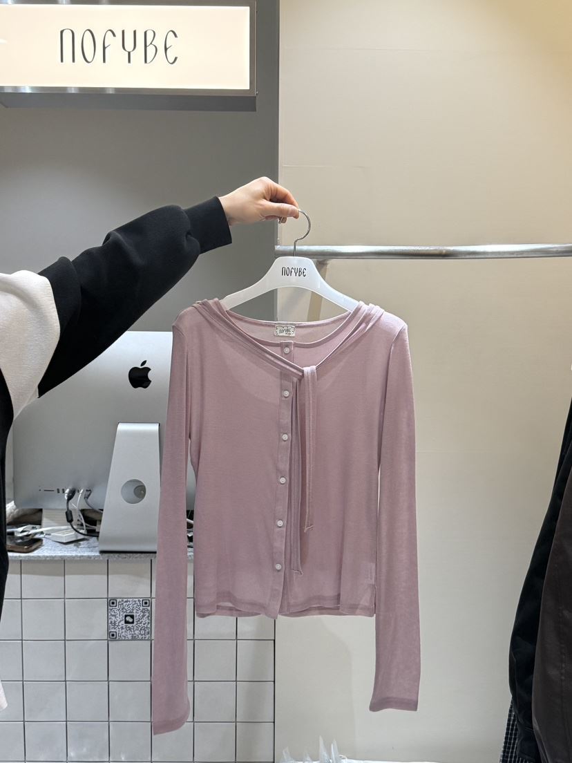 NOFYBE韓國代購女士新品人氣休閑時尚職業熱賣推薦長袖T恤NOFYBE長袖T恤