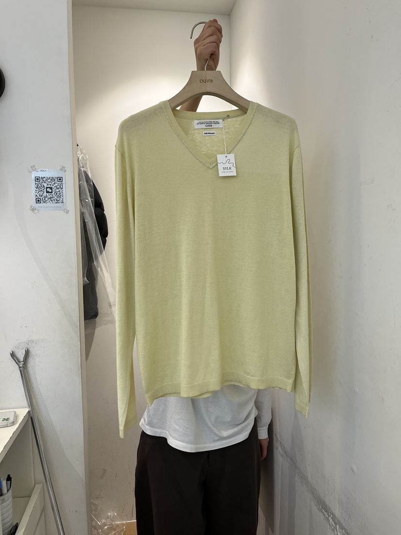 OUVIR韓國代購女裝新款熱賣人氣26春夏職業長袖T恤混紡絲綢O.V.R/OUVIR長袖T恤