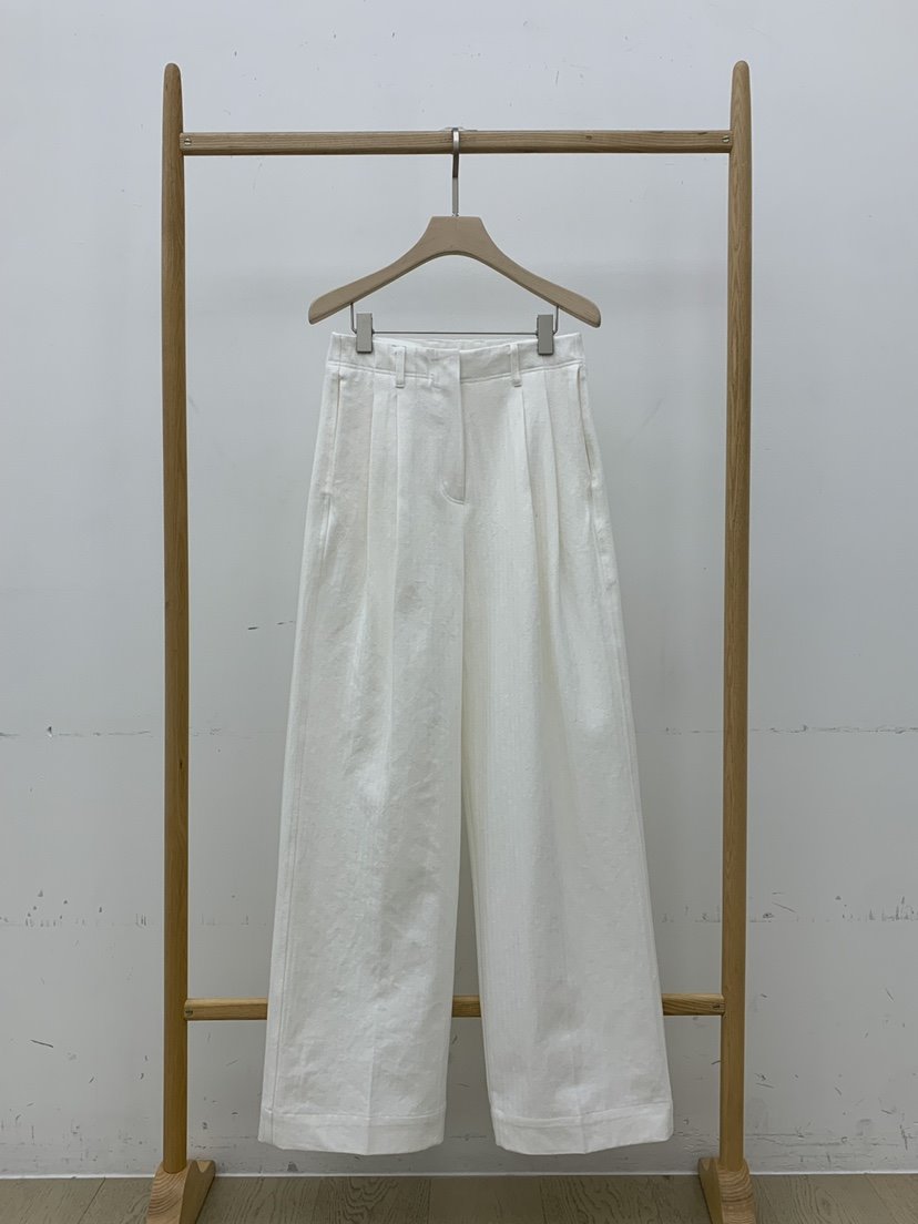 B_GARDER東大門實拍女裝新品休閑26春夏休閑褲人字紋棉質B.GARDER休閑褲