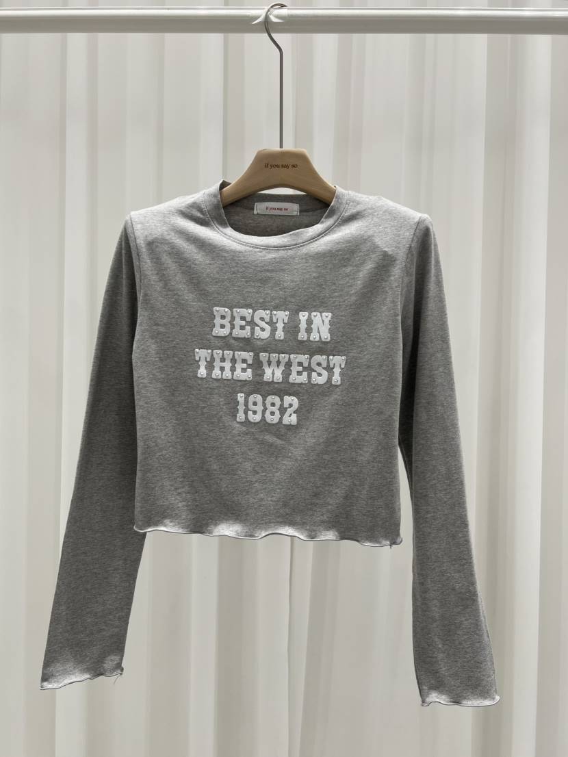 IF YOU SAY SO/PLUM-Q韓國代購女裝新品休閑長袖T恤IF YOU SAY SO/PLUM-Q長袖T恤