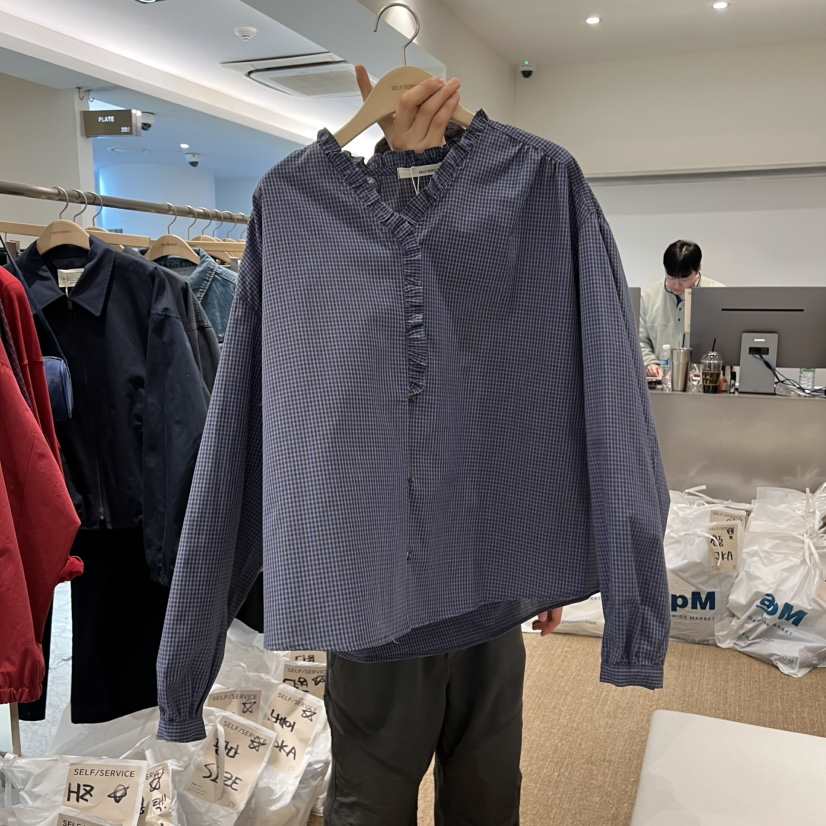 SELF SERVICE東大門代購女士新款休閑真品職業襯衫蕾絲衫SELF SERVICE襯衫/蕾絲衫