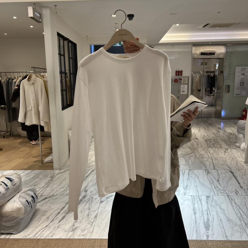 SELF SERVICE韓國直郵女士新品職業休閑時尚長袖T恤柔軟SELF SERVICE長袖T恤