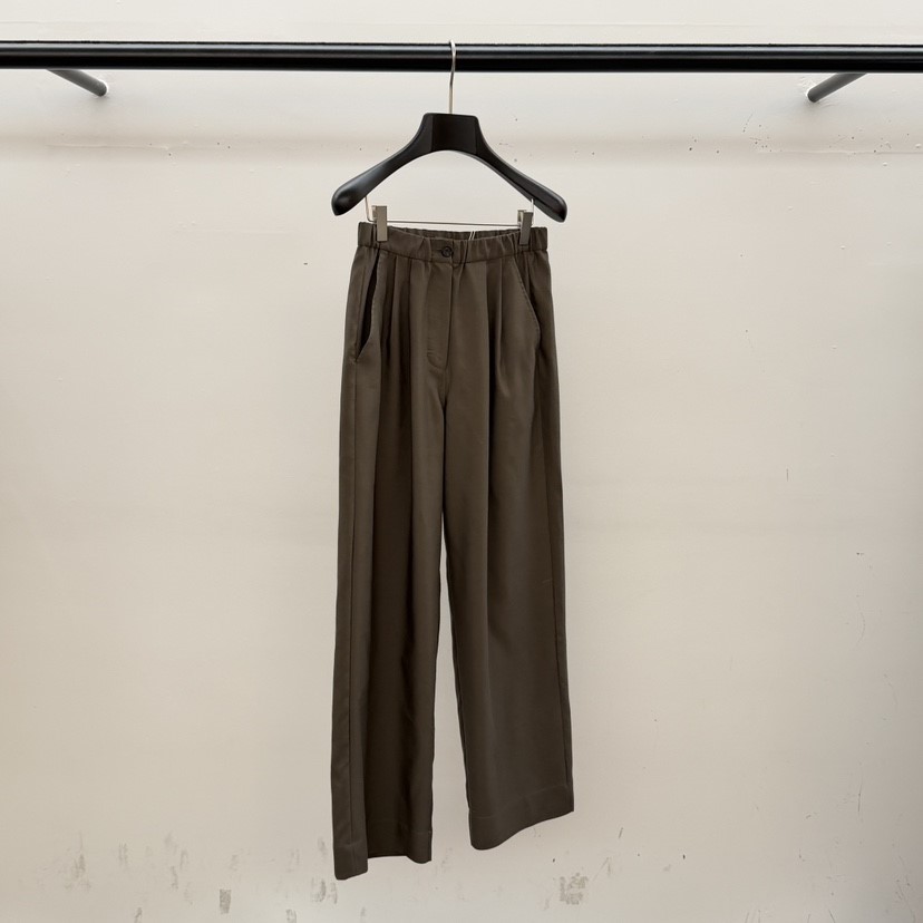 ID韓國直郵女士新品熱賣人氣時尚休閑職業26春夏休閑褲絲綢ID休閑褲