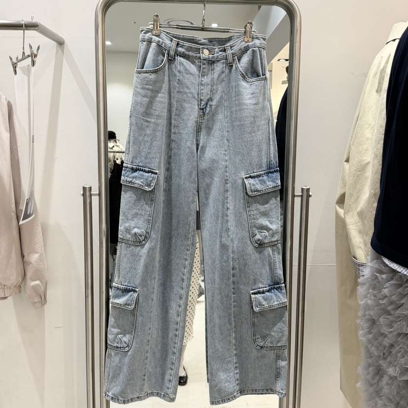 BRICKLANE東大門代購女裝新款推薦人氣熱賣真品牛仔褲雙口袋BRICKLANE牛仔褲