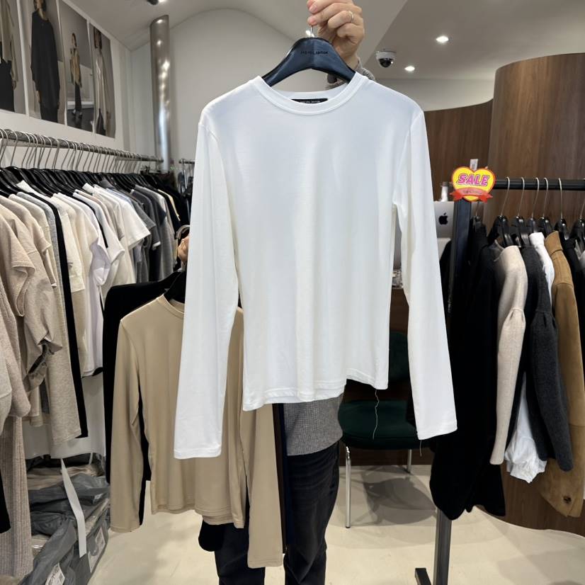 LE EDITION韓國直郵女士新款熱賣真品職業休閑長袖T恤柔軟LE BOENE長袖T恤