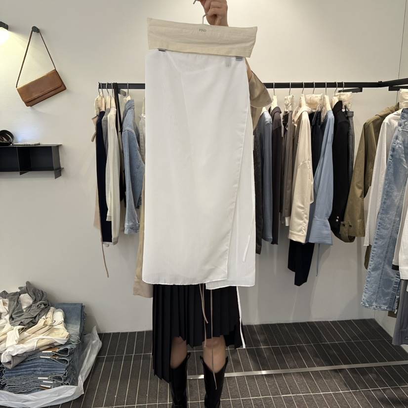 FIND-P韓國直郵女裝新品休閑熱賣人氣真品職業長裙披肩雪紡FIND-P長裙