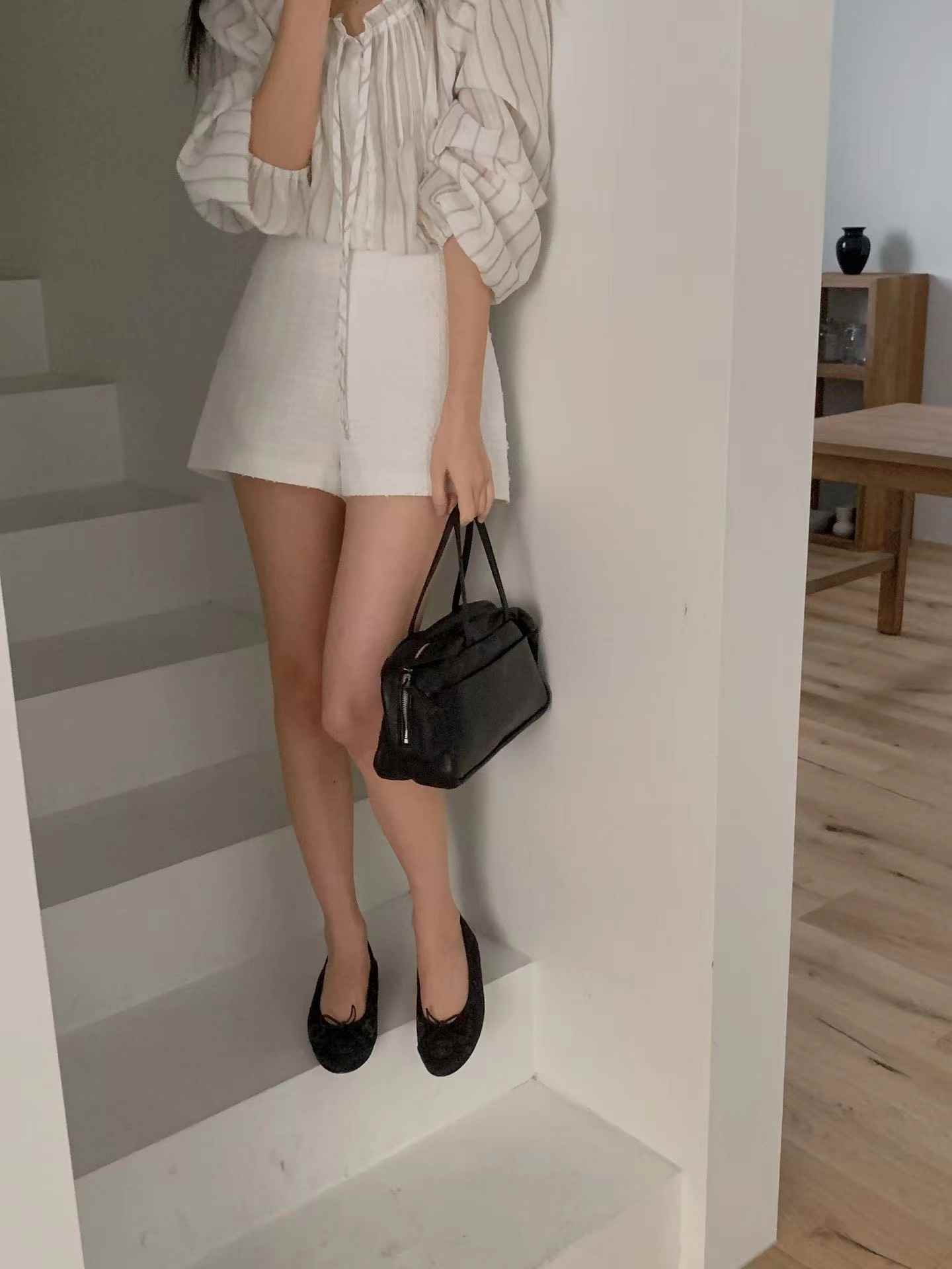 MIELLE-미엘르-OT東大門直郵女裝新品職業26春季休閑短褲MIELLE-미엘르-OT短褲