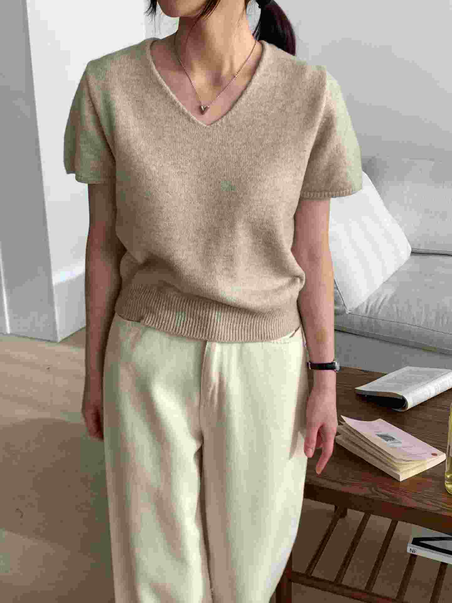 LOOK東大門直郵女士新款真品職業推薦26春夏時尚針織衫柔軟LOOK針織衫