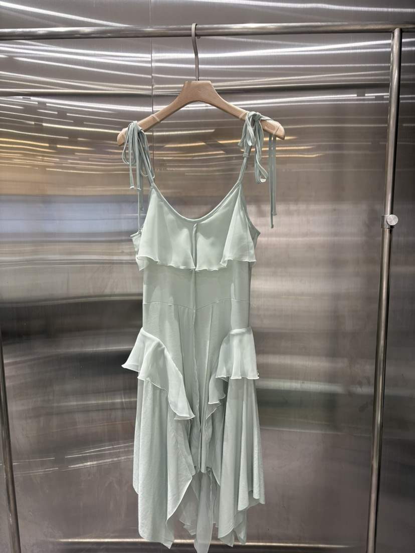 PLATFORM-L東大門實拍女裝新品人氣連衣裙不含飾品不對稱荷葉邊PLATFORM連衣裙