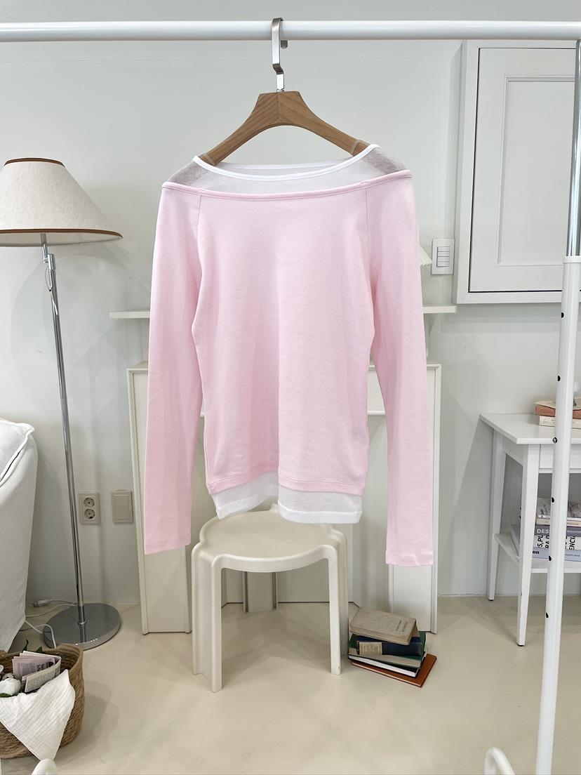 EDITION-P東大門實拍女士新款真品26春夏職業時尚長袖T恤EDITION/CHAHEE長袖T恤