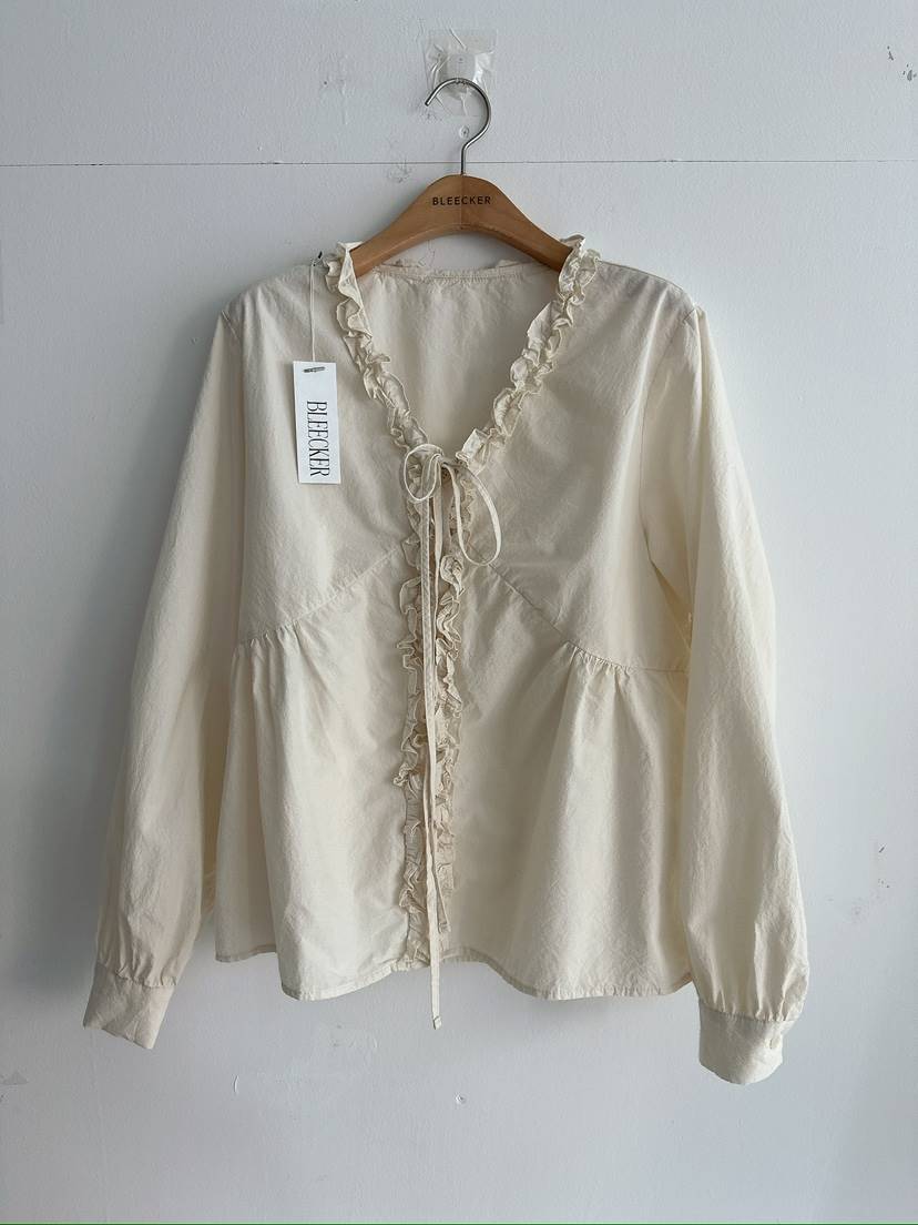 BLEECKER東大門代購女士新款熱賣26春夏推薦休閑襯衫蕾絲衫BLEECKER襯衫/蕾絲衫