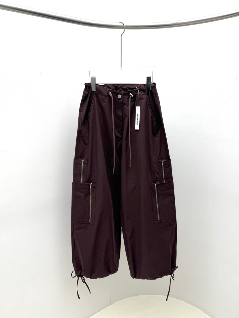 SEOLO韓國直郵女裝新款時尚熱賣推薦人氣職業休閑休閑褲拉鏈Seolo seoul休閑褲