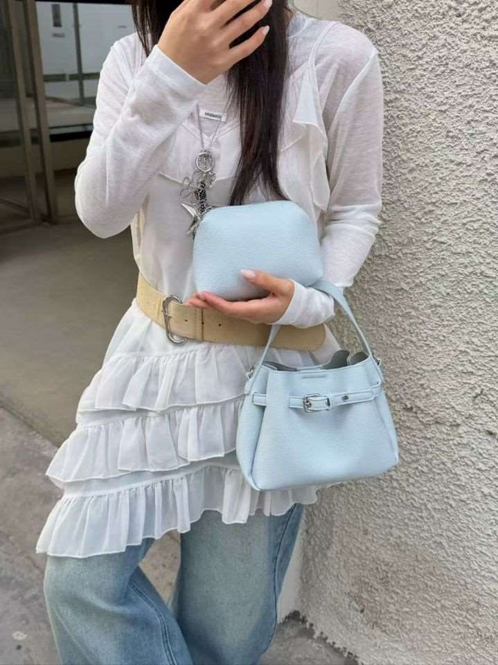 TROUVAILLE韓國代購女裝新款職業26春夏休閑手拿包腋下包TROUVAILLE手拿包/腋下包