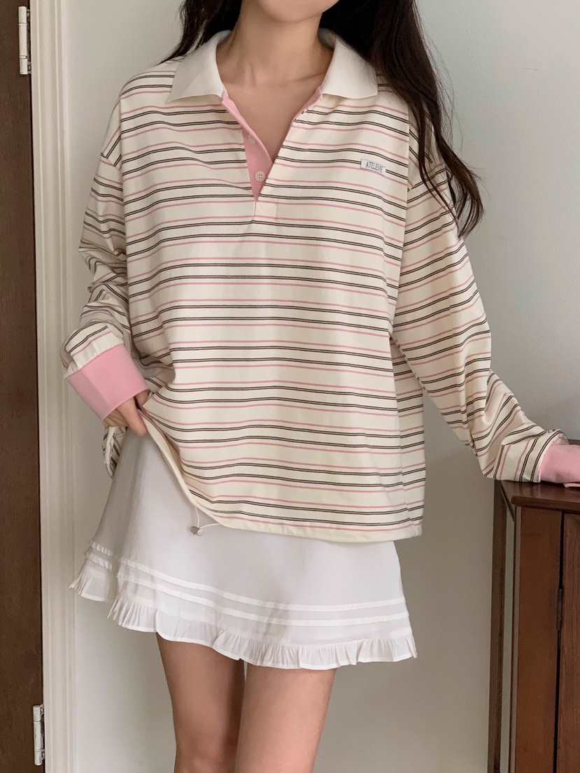 FORMSTUDIO韓國直郵女士新品人氣熱賣26春夏休閑真品長袖T恤FORMSTUDIO長袖T恤