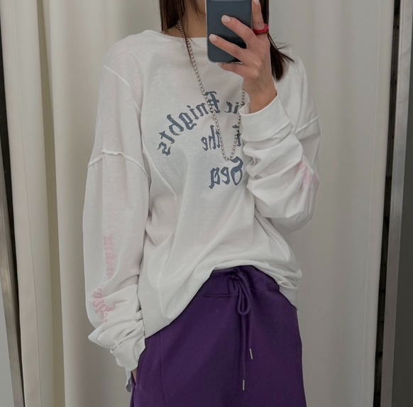 FRANC—L韓國直郵女士新款休閑26春夏真品熱賣時尚長袖T恤FRANC長袖T恤