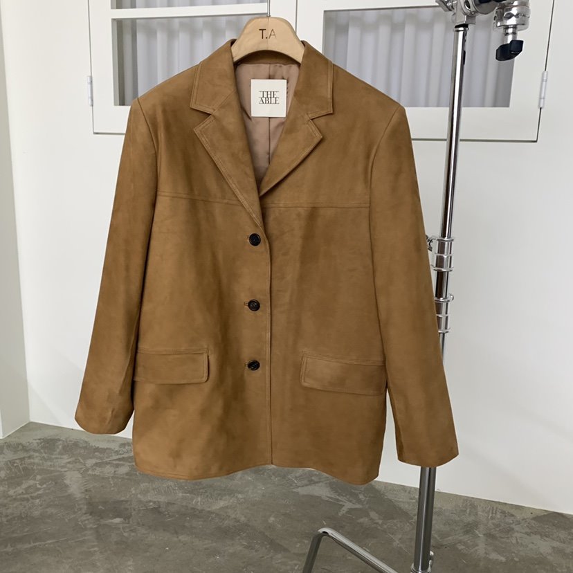 THE ABLE東大門代購女士新品人氣時尚推薦真品26春夏夾克麂皮THE ABLE/TA夾克