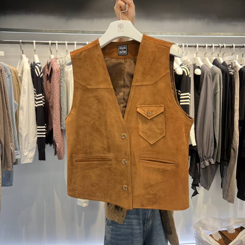 OUS/INCH-L韓國直郵女裝新款職業時尚熱賣真品人氣馬甲OUS/INCH馬甲