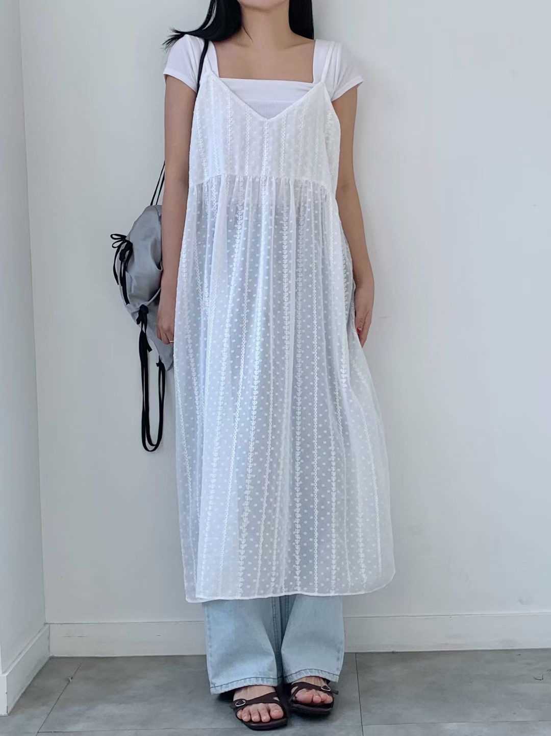 BRAND MARKET-브랜드마켓-T韓國代購女士新款人氣連衣裙不含內搭蕾絲BRAND MARKET-2件起連衣裙