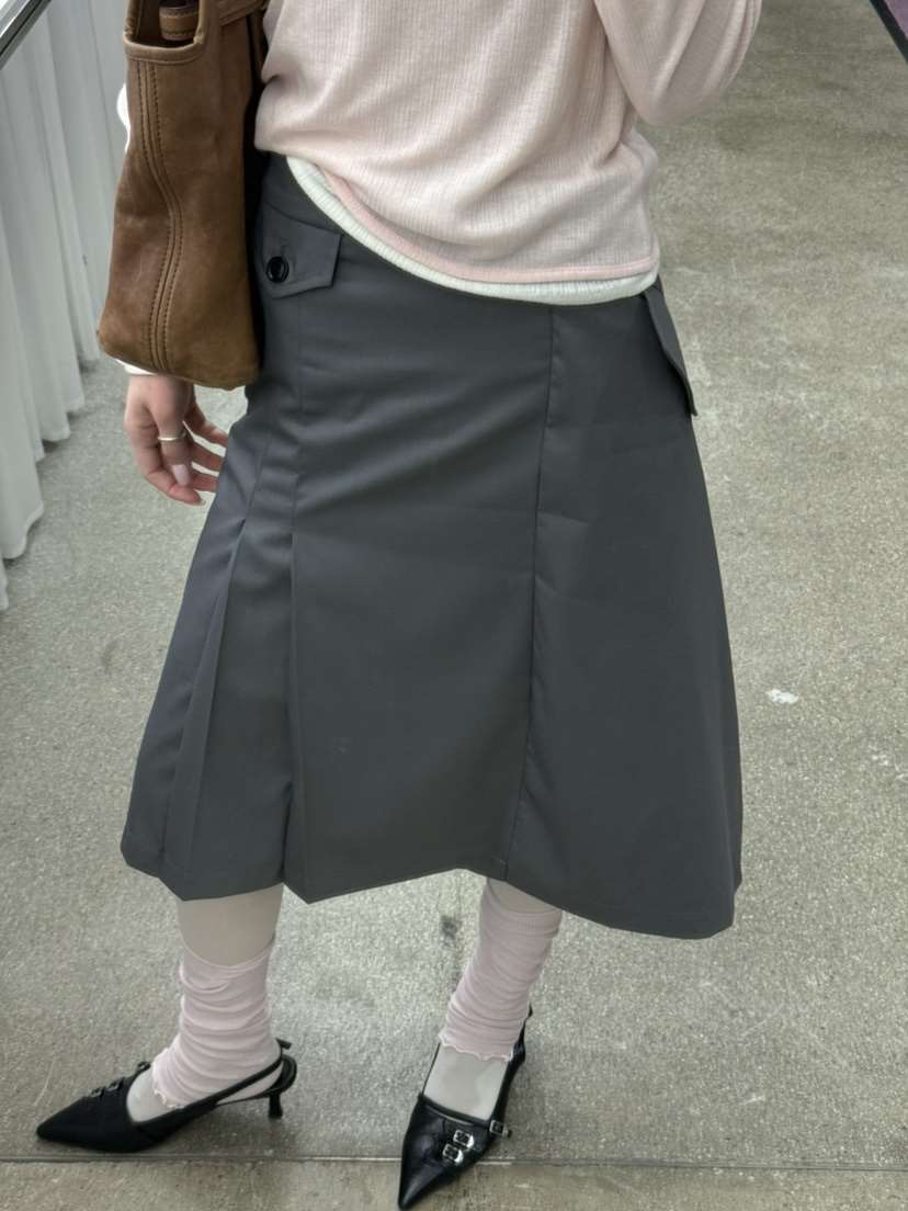 ZEROZERO韓國代購女士新款職業休閑時尚26春季半身裙中短裙ZEROZERO半身裙/中短裙