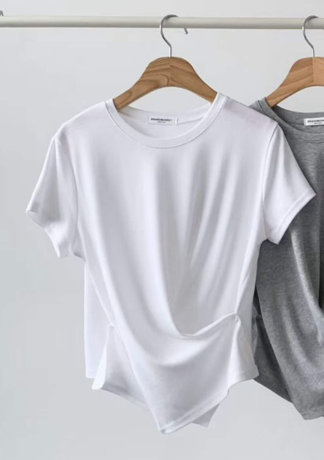 BRAND MARKET-브랜드마켓-T韓國直郵女裝新款熱賣T恤紐扣BRAND MARKET-2件起T恤