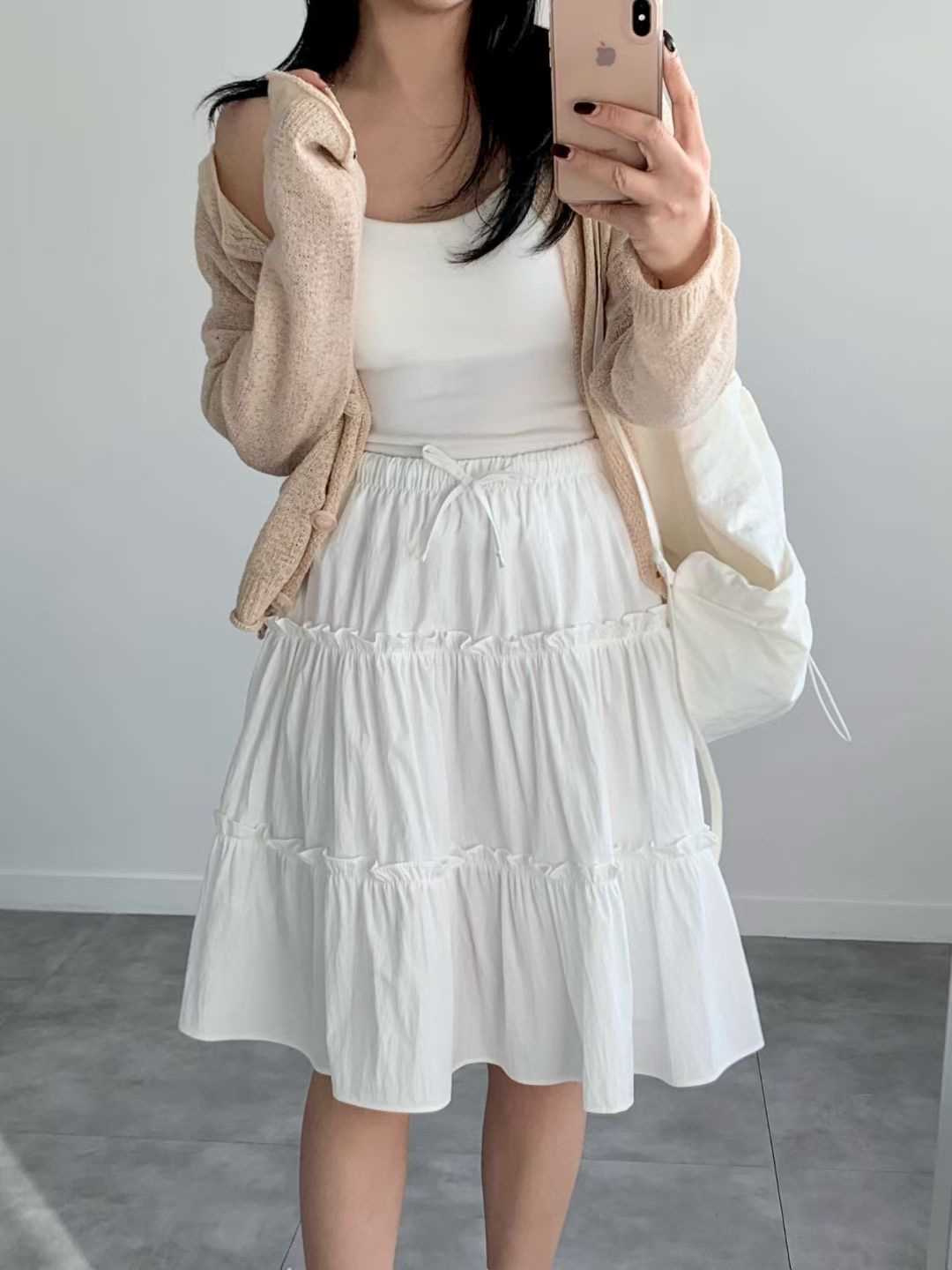 BRAND MARKET-브랜드마켓-T韓國代購女裝新品推薦半身裙中短裙荷葉邊BRAND MARKET-2件起半身裙/中短裙