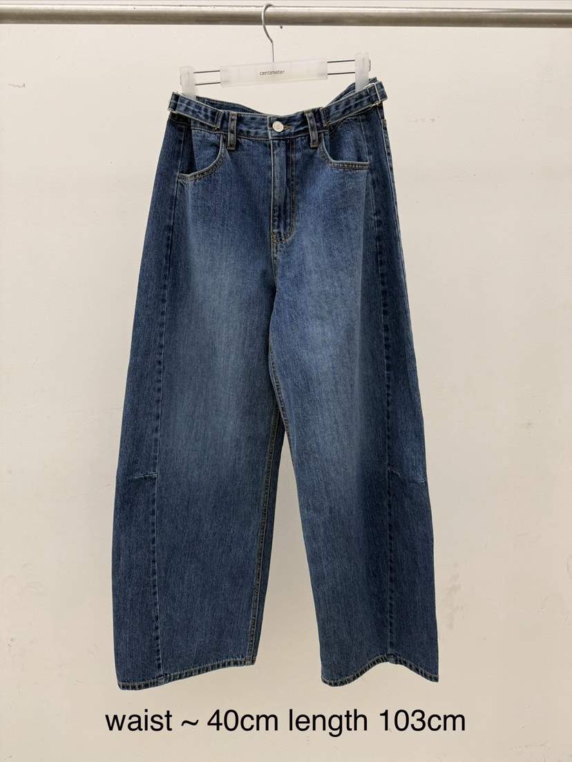 CM韓國代購女裝新品真品時尚推薦人氣休閑26春夏職業牛仔褲CM_centimeter牛仔褲