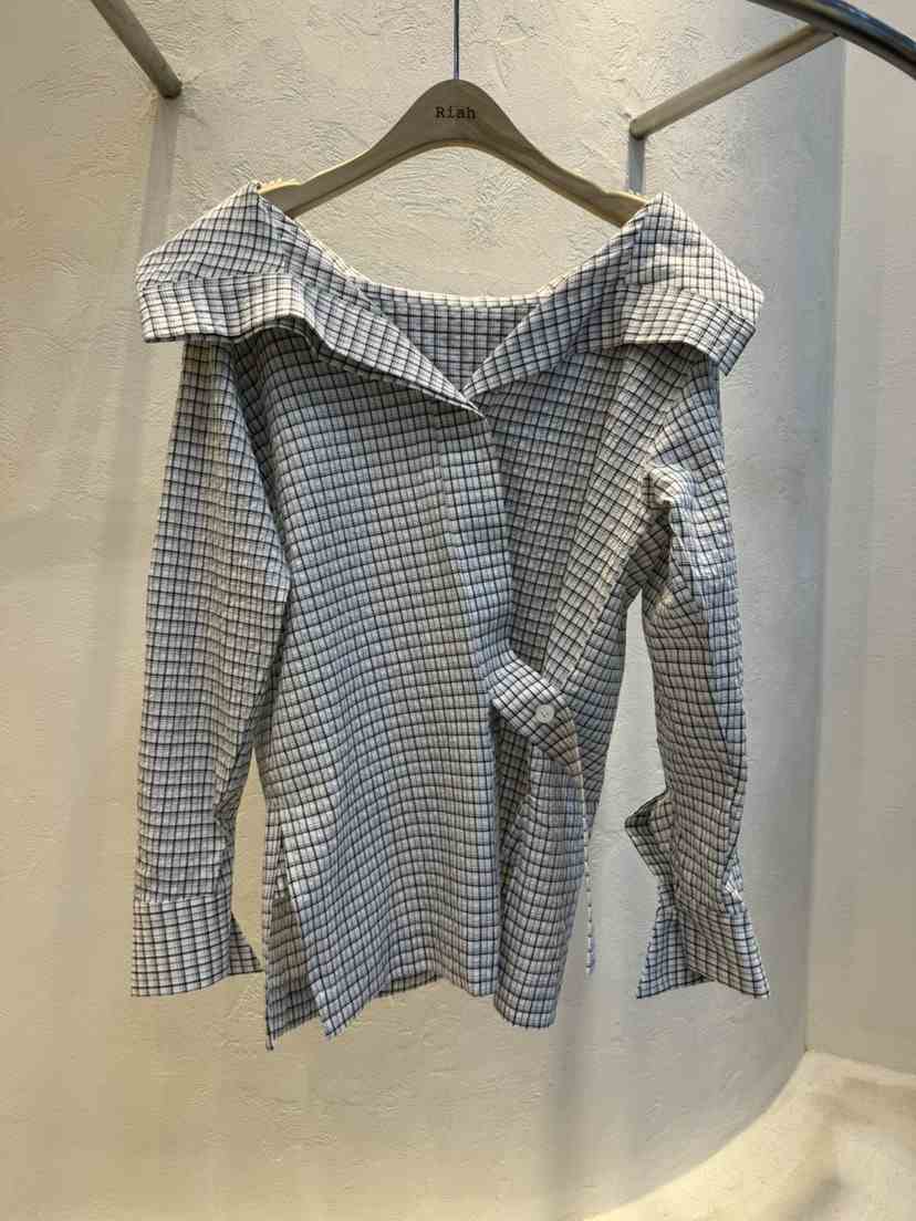 RIAH韓國代購女裝新品職業26春夏真品休閑推薦襯衫蕾絲衫RIAH襯衫/蕾絲衫