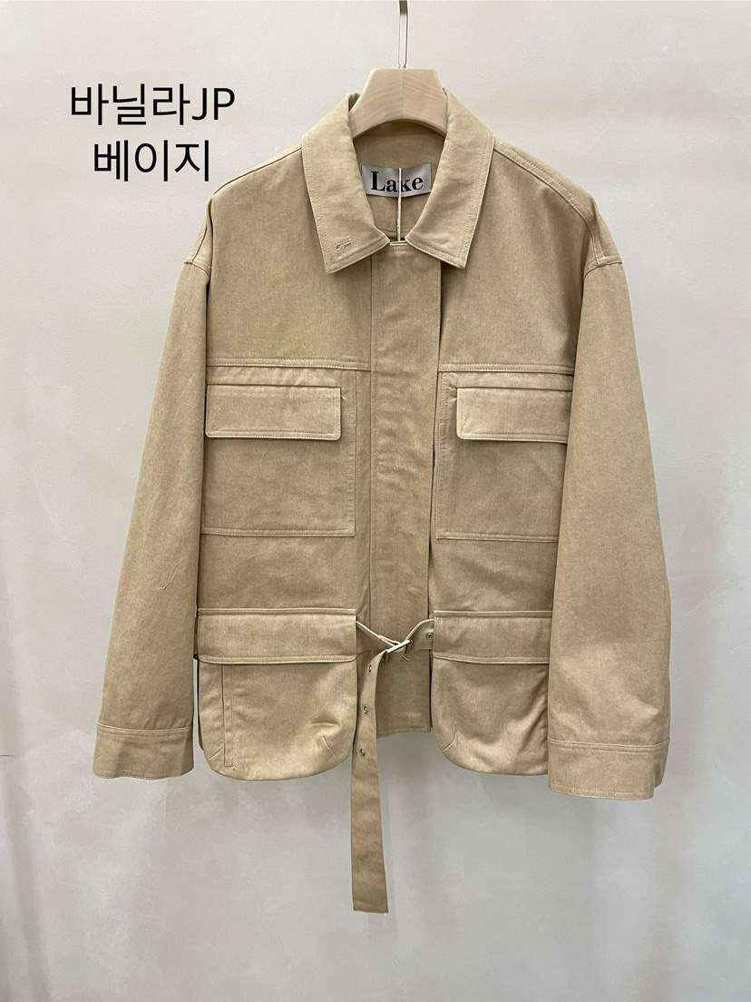 LAKE-A東大門實拍女裝新品推薦休閑熱賣26春夏夾克含腰帶Lake side夾克