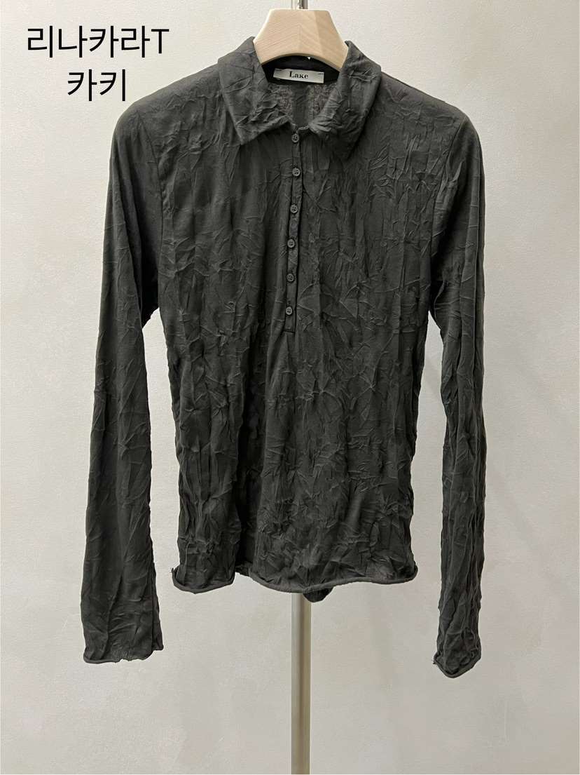 LAKE-A東大門代購女裝新款休閑26春夏時尚真品人氣長袖T恤Lake side長袖T恤