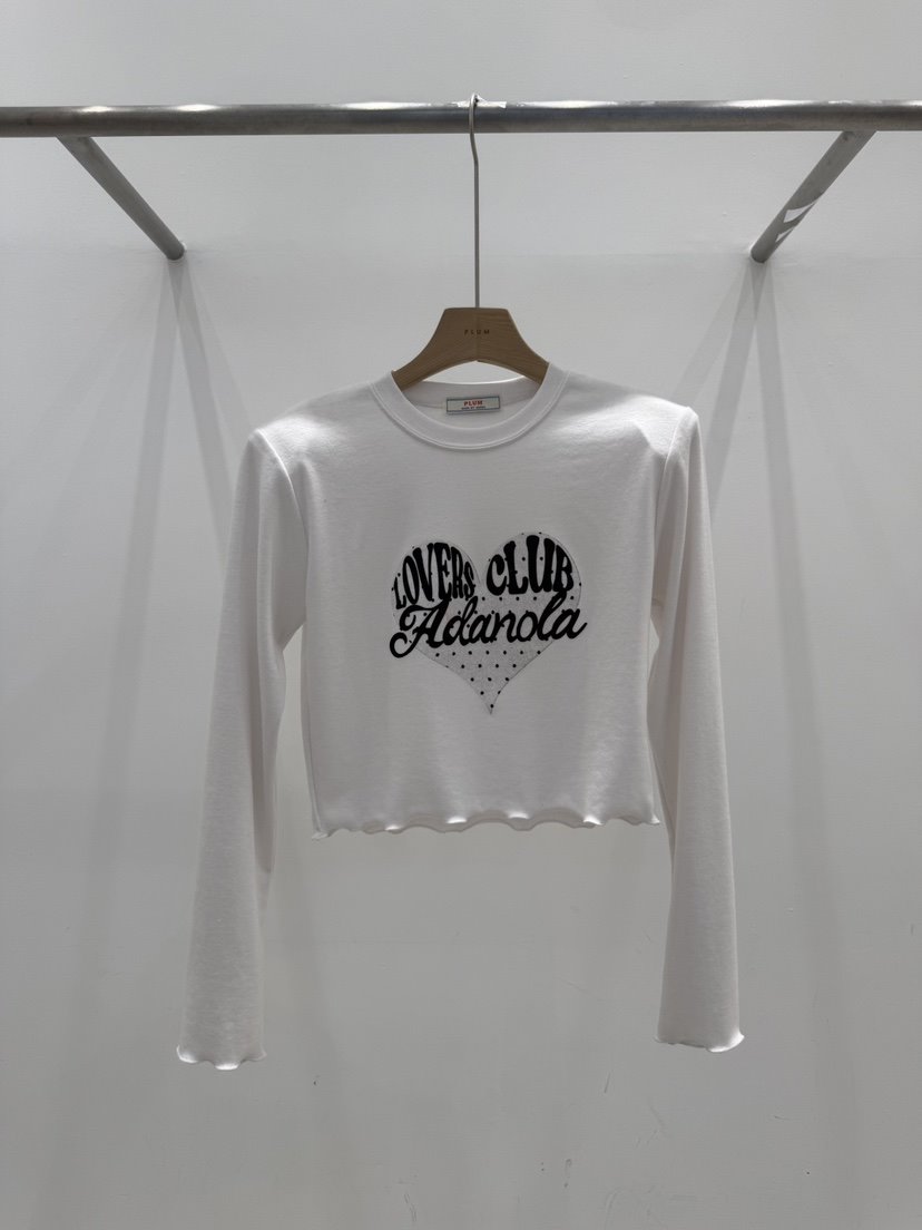 PLUM-Q/IFYOUSAYSO東大門實拍女士新品真品26春夏長袖T恤PLUM-Q/IFYOUSAYSO長袖T恤