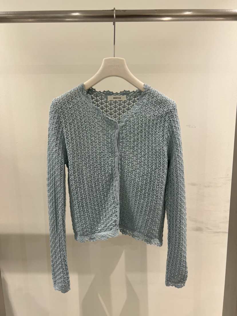 MENTOR韓國直郵女士新品真品熱賣時尚職業針織衫鉤針編織MENTOR針織衫