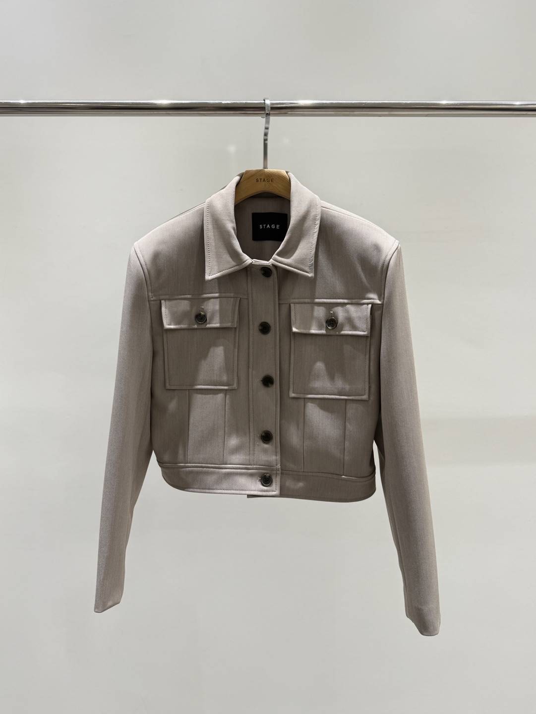 STAGE東大門實拍女士新品推薦熱賣26春夏休閑時尚夾克口袋STAGE夾克