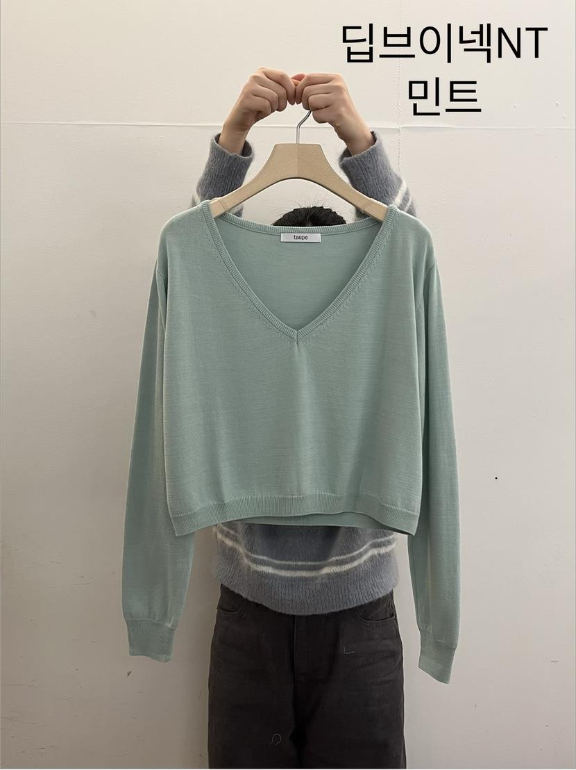 TAUPE韓國代購女裝新款時尚真品推薦26春夏人氣針織衫V領TAUPE針織衫