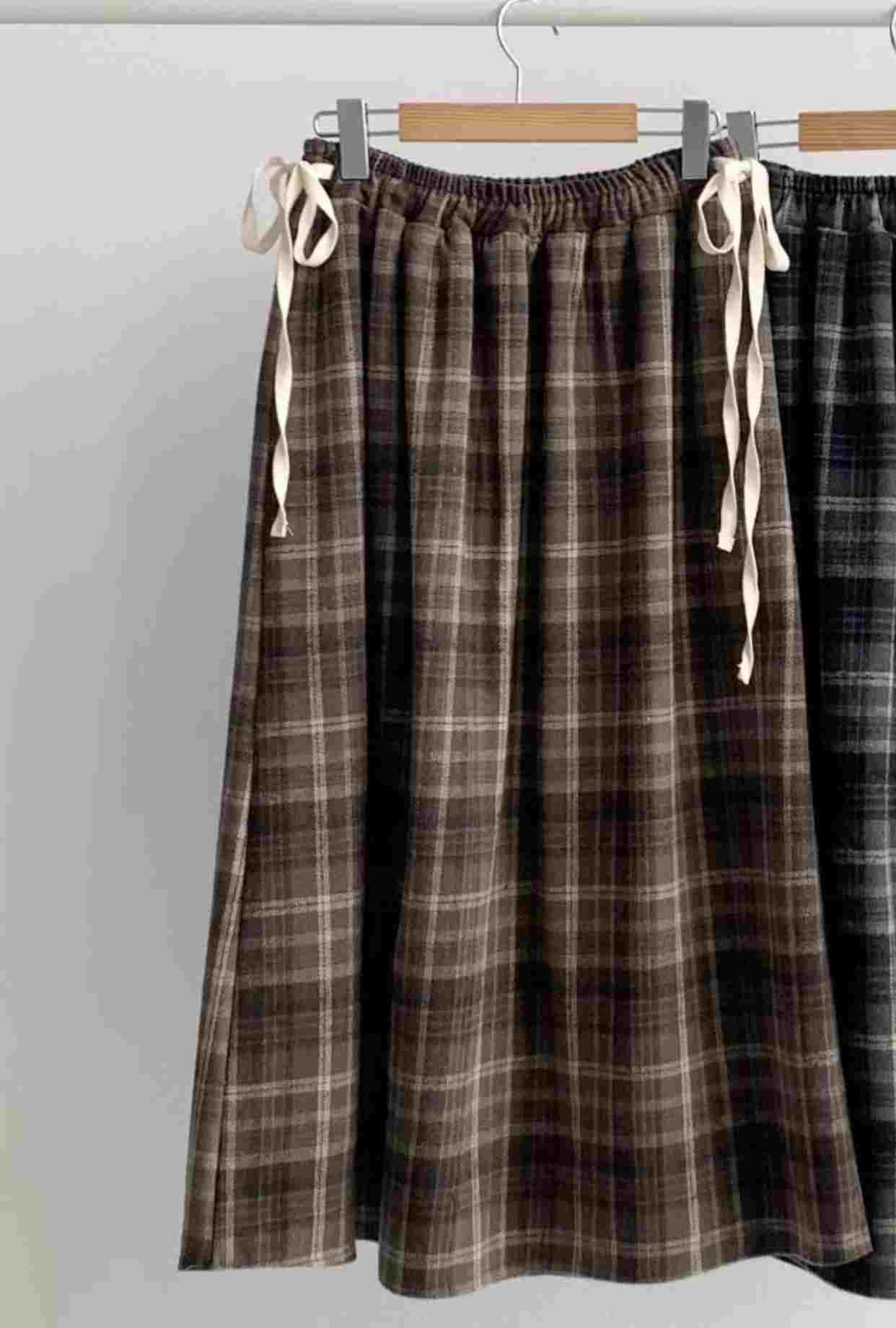 BRAND MARKET-브랜드마켓-T韓國代購女裝新品熱賣長裙格紋BRAND MARKET-2件起長裙