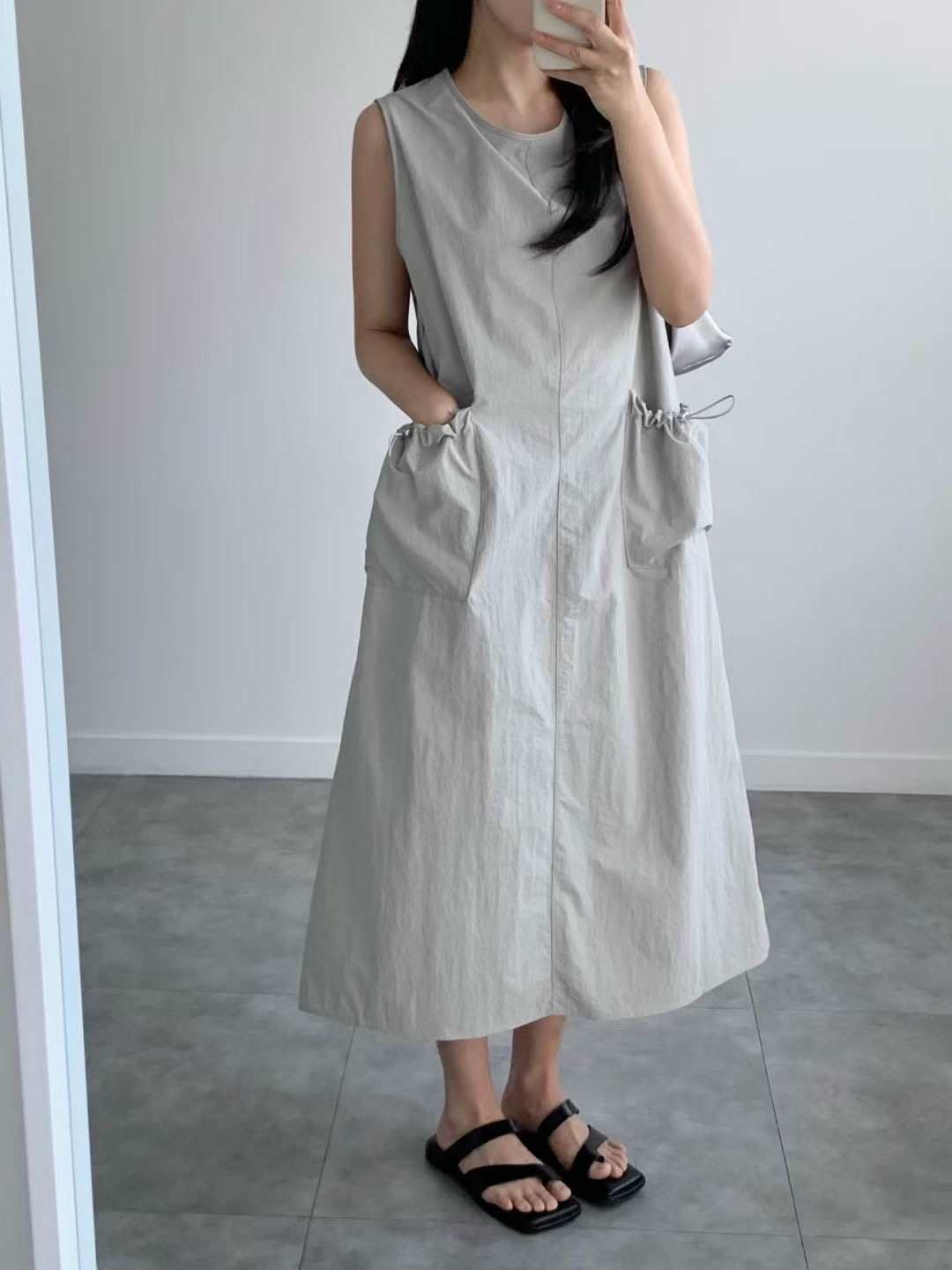 BRAND MARKET-브랜드마켓-T韓國直郵女士新品人氣連衣裙蝴蝶結BRAND MARKET-2件起連衣裙