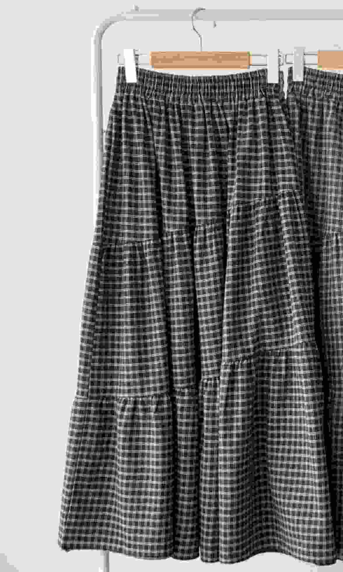 BRAND MARKET-브랜드마켓-T韓國直郵女士新款職業長裙格紋BRAND MARKET-2件起長裙