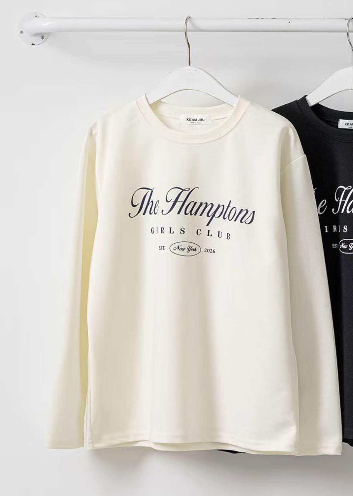 KKANNJUU韓國代購女裝新品時尚熱賣26春季職業推薦長袖T恤KKAMJUU長袖T恤