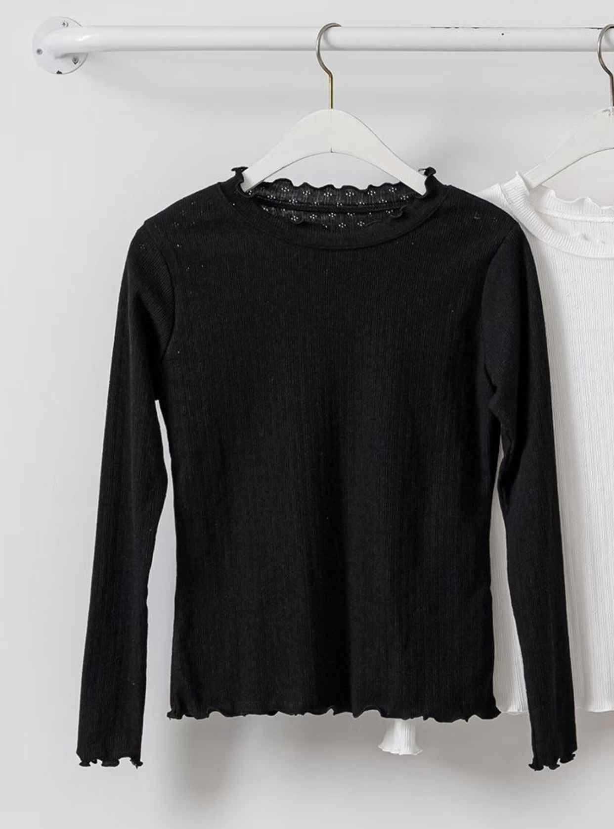 KKANNJUU東大門實拍女士新品熱賣時尚26春季推薦人氣長袖T恤KKAMJUU長袖T恤