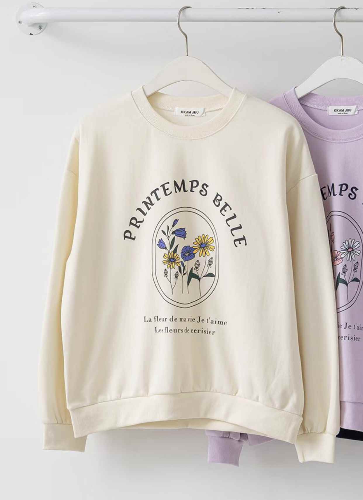 KKANNJUU韓國直郵女裝新款推薦人氣職業休閑時尚26春季衛衣KKAMJUU衛衣