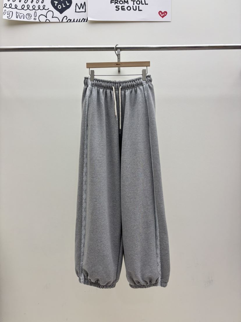 TOLL韓國代購女士新款熱賣26春夏時尚人氣真品休閑褲腰帶TOLL休閑褲